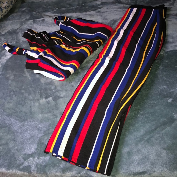 SOLDDD Striped Two Piece ✨brand new ✨ - Picture 6 of 8